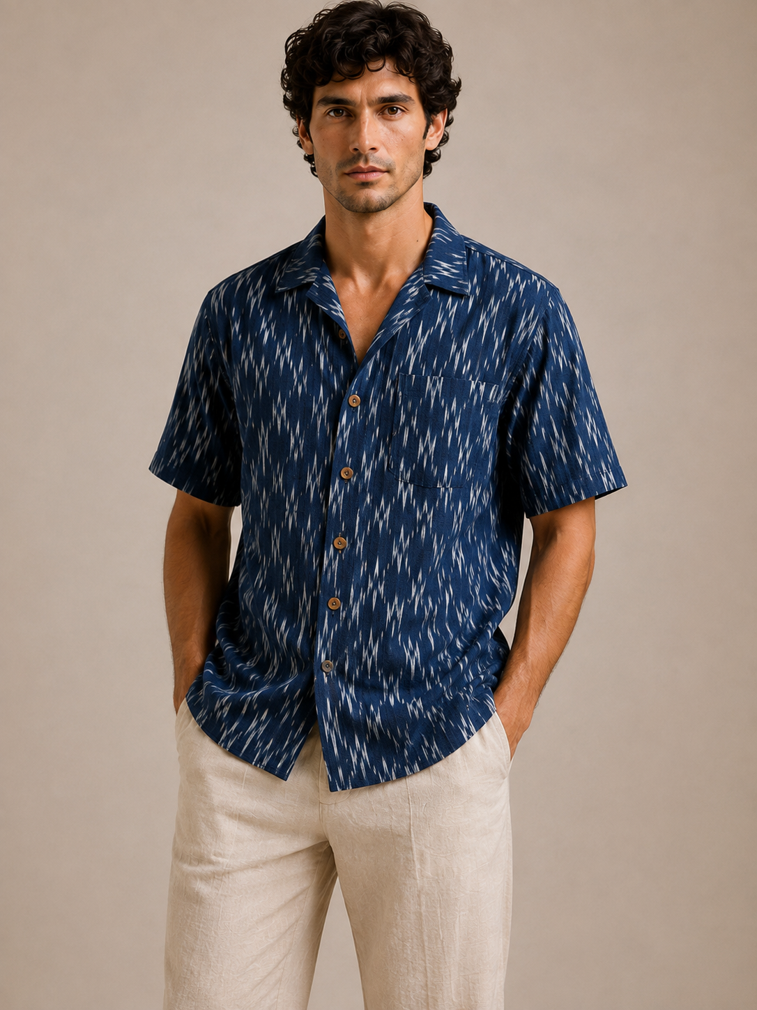 Pochampally Ikat Resort Shirt