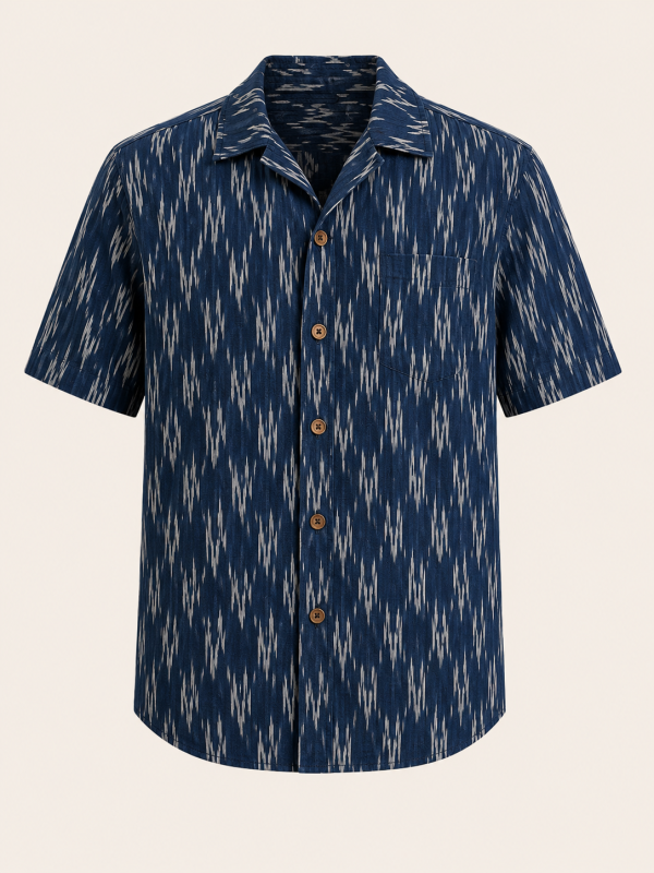 Pochampally Ikat Resort Shirt thumbnail 3